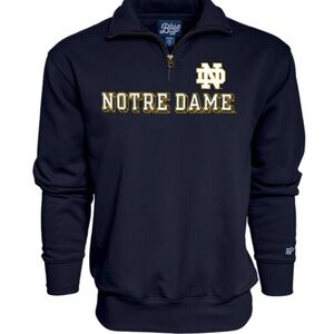 BLUE 84 Men’s Notre Dame Fighting Irish SP Hammy Fleece Quarter Zip Navy XXL